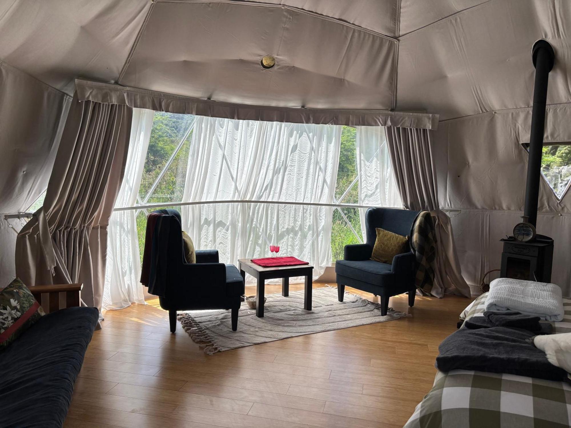 Takahuri Glamping Domes Whanganui Ngoại thất bức ảnh
